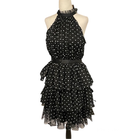 🌸12. Lipsy Polka Dot Tulle Dress - Picture 4 of 12